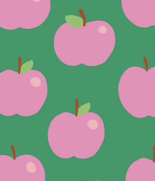 french terry - apple pink
